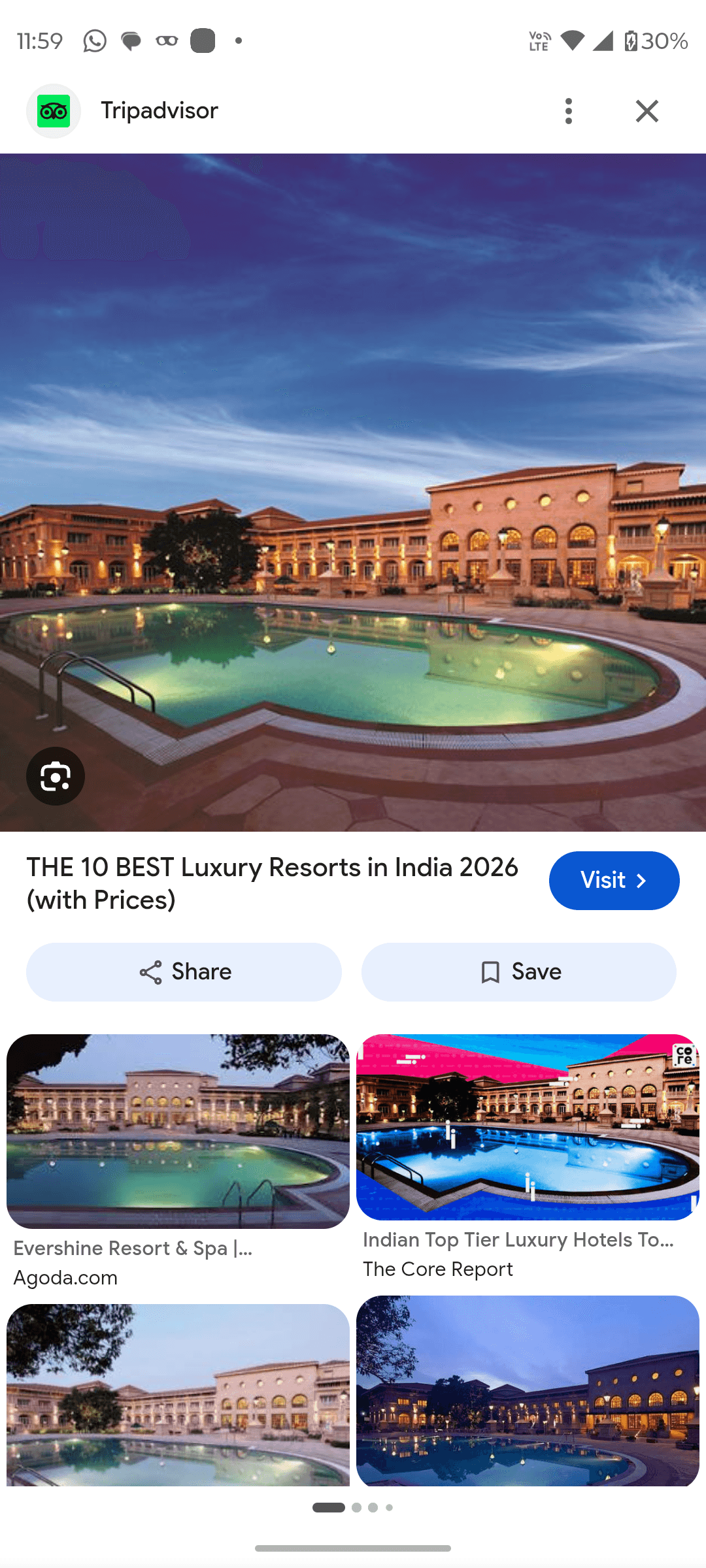 Sea side resorts