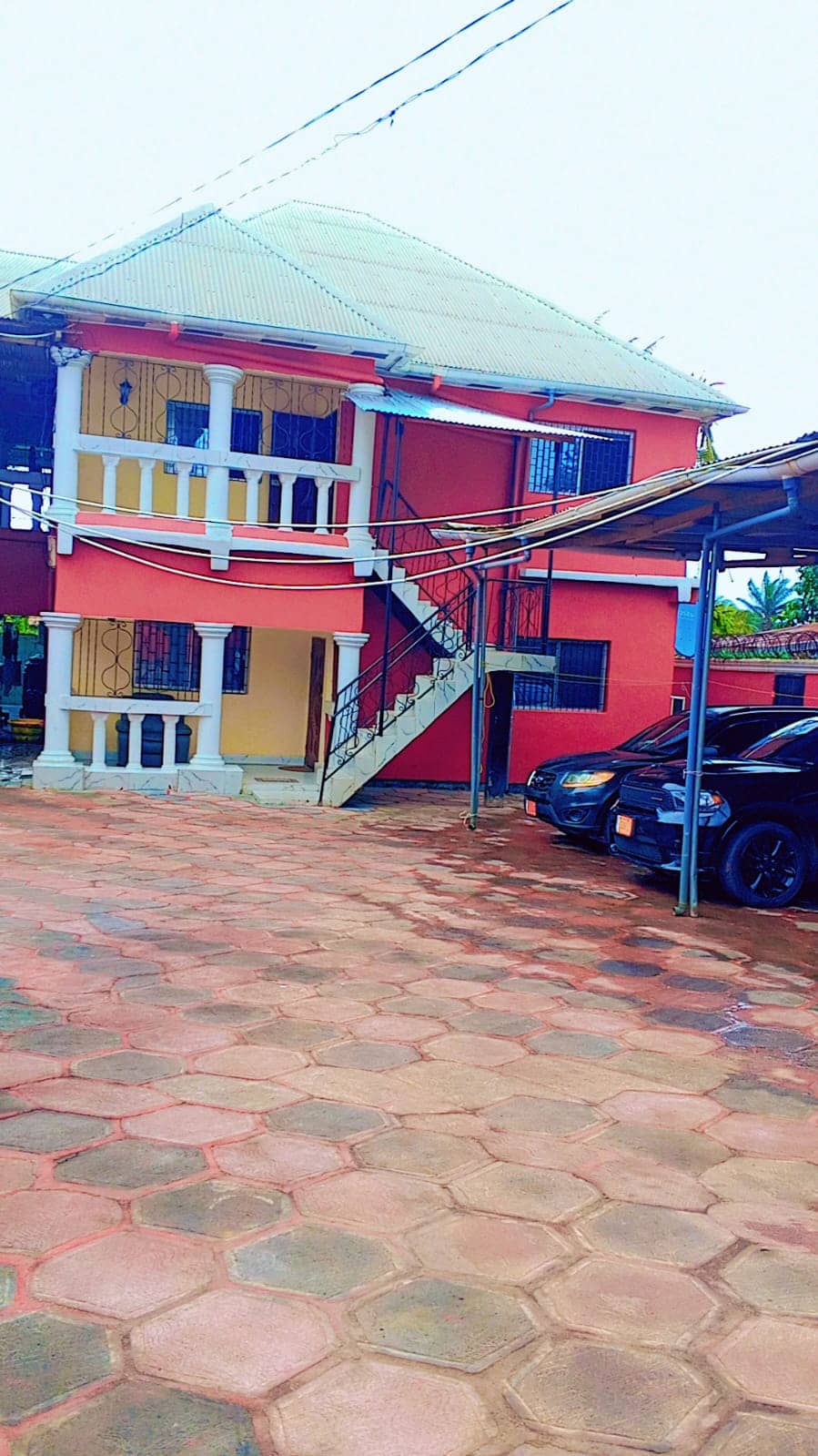 Two bedrooms with three bathrooms apartment.